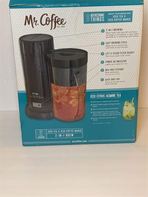 Mr Coffee Tm1 2qt Iced Tea And Iced Coffee Maker Black For Sale