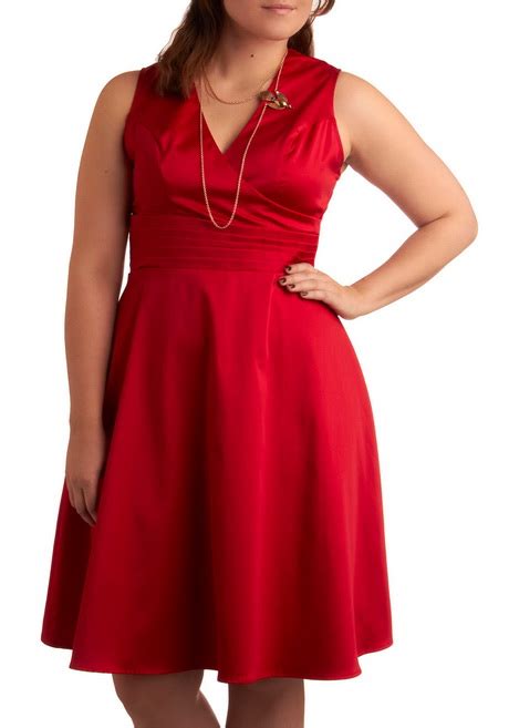 Plus Size Red Party Dresses Natalie
