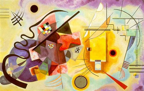 Red Blue Yellow By Wassily Kandinsky Oil Painting Reproduction
