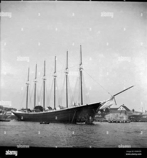 The 6 Masted Schooner George W Wells Built In 1900 At The Bean Stock