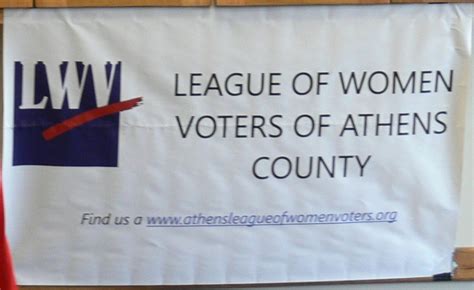 League Of Women Voters Of Athens County About
