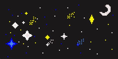 Starry Night Pixel Art
