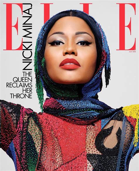 Must Read Nicki Minaj Covers Elle S July Issue Marc Jacobs
