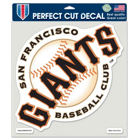 San Francisco Giants Alternate 8x8 Full Color Die Cut Decal At