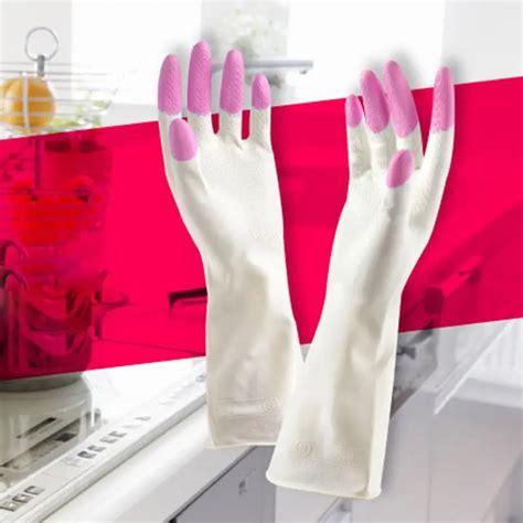 Ap Hot Selling Fast Shipping Long Sleeve Latex Kitchen Wash Dishes Dishwashing Gloves