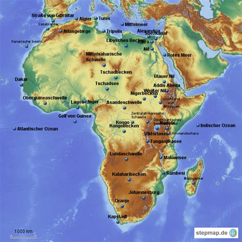 Landkarte Von Afrika