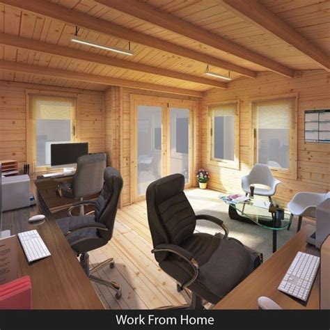 44 Creating The Perfect Log Cabin Office Home