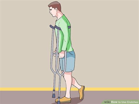 How To Use Crutches 7 Steps With Pictures Wikihow