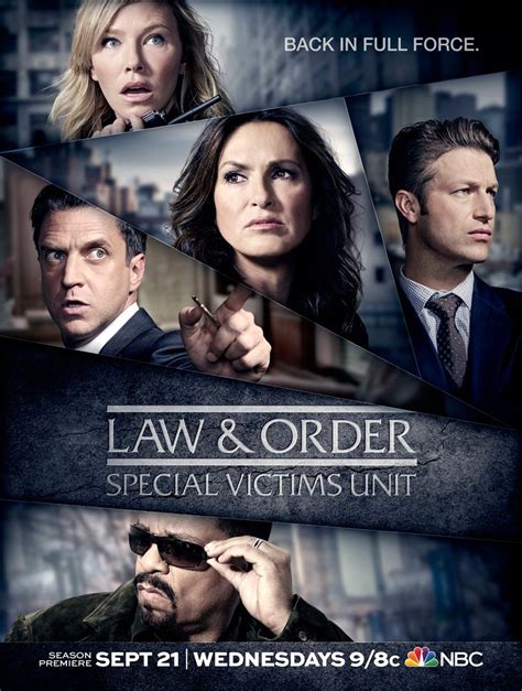 Law And Order Svu Season 18 Poster Back In Full Force Law And