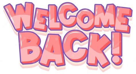 Welcome Back Sign Clipart