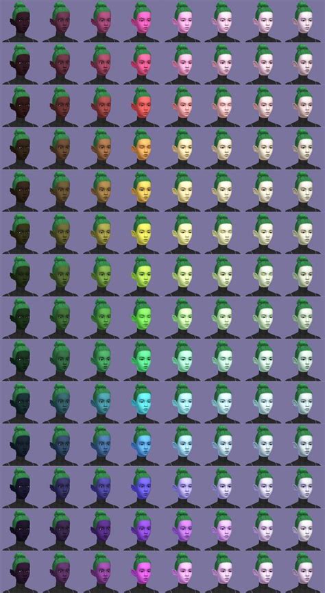 Saturated Fantasy Skin Tones Driftisms On Patreon Sims 4 Cc Skin