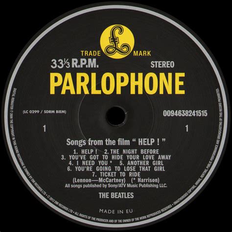 The Beatles Help Vinyl Lp Album Reissue Remastered Stereo 180