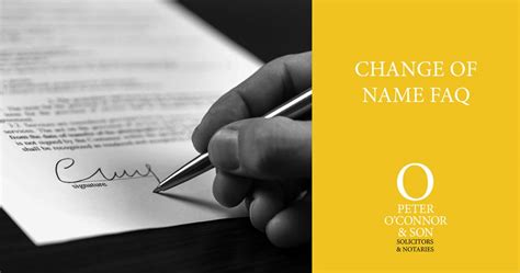 Change Of Name Deed Polls And Frequently Asked Questions Peter O
