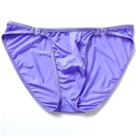 2021 Mens Breathable Ice Silk Panties Sexy Bikini Briefs Cock Pouch