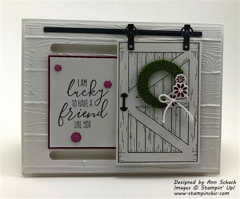 Door card vinyl designs 28 products here you will find our full collection of our door card vinyl graphics. Barn Door Slider Card created with Stampin' Up!'s Barn Door Bundle
