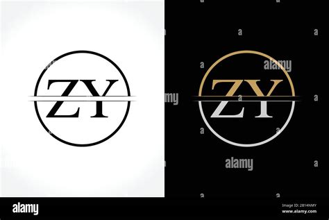 Initial Zy Logo Design Vector Template Creative Letter Zy Business