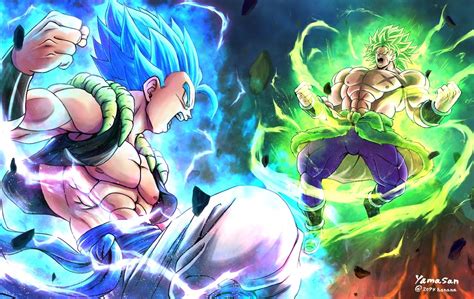 Gogeta Vs Broly By Yamasan Dragon Ball Super Dragon Ball Wallpapers