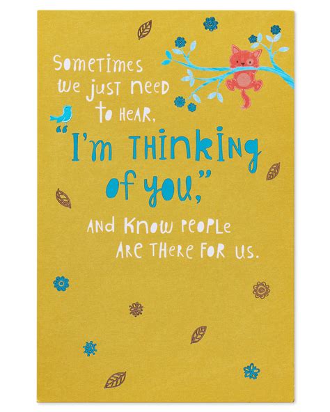 american greetings on my mind thinking of you card with foil