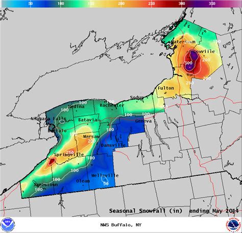 New york state snowfall map. Winter Season Summary 2013 - 2014