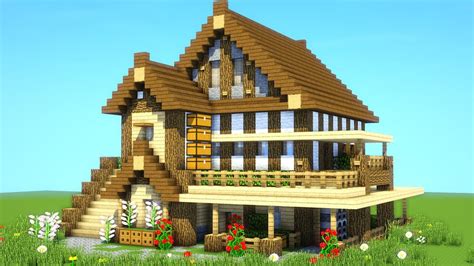 Cool Minecraft Survival House Tutorial - View Awesome Minecraft Houses Pics // Minecraft Ideas Collection