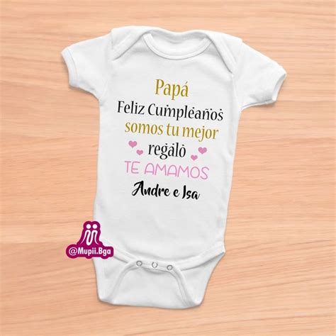 Mameluco Personalizado Cumpleaños Papi Mamelucos Pañaleros