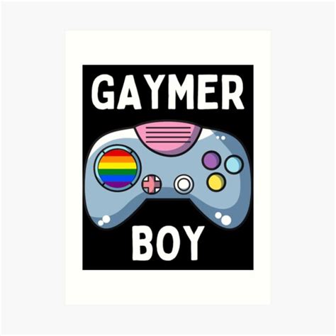 Gaymer Boy Controller Lgbt Gamer Gay Pride Month Art Print For Sale