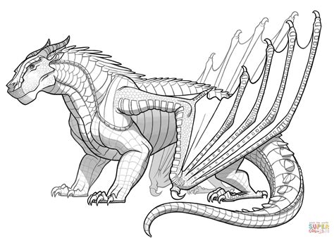 Sunny the sandwing from wings of fire. Mudwing Dragon from Wings of Fire coloring page | Free ...