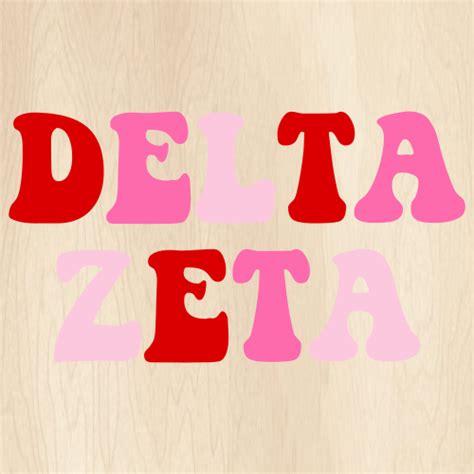 Delta Zeta Letter Svg Delta Zeta Sorority Vector File Delta Zeta