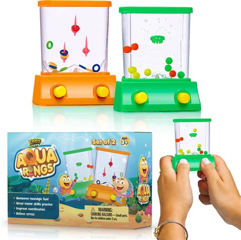 YoYa Toys Handheld Water Games - Miniature Aqua Arcade Set with Fish