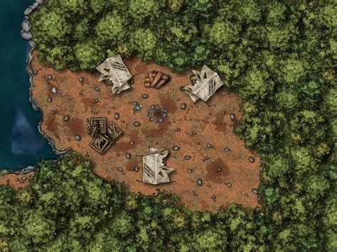 My First Encounter Map Ruined Camp Dndmaps