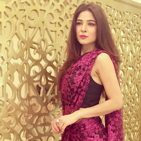 Ayesha Omer Sizzling Pictues Fashion Lace Saree Indian Designer Wear