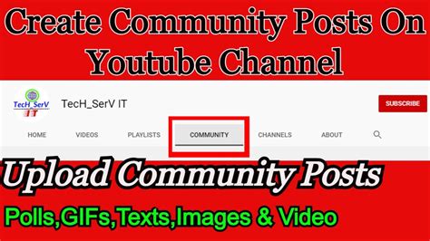 How To Create Posts On Youtube Youtube Community Tab Youtube