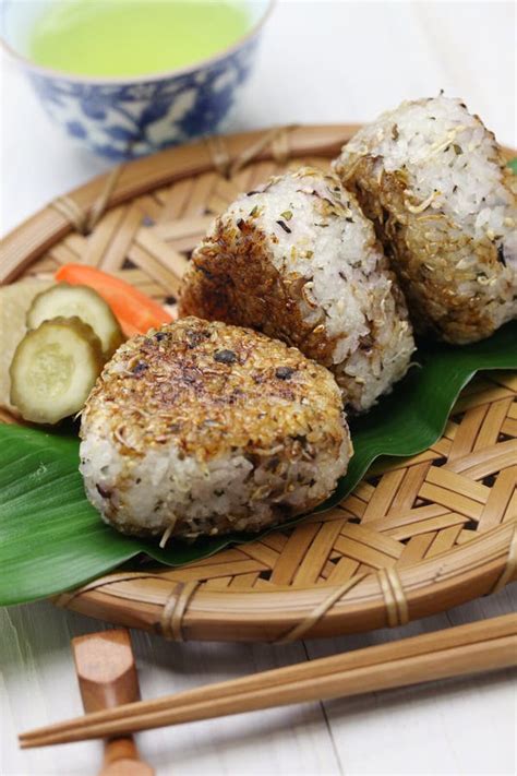 Grilled Rice Balls Japanese Food Stock Photo Image Of Diet Snack