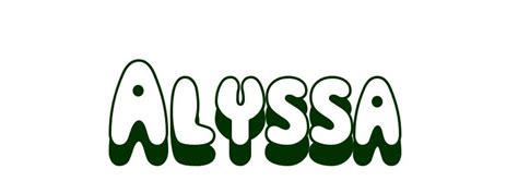 Print your name and color it ! Coloring Page First Name Alyssa