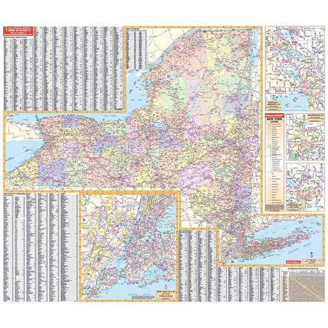 New York State Wall Map Shop State Wall Maps