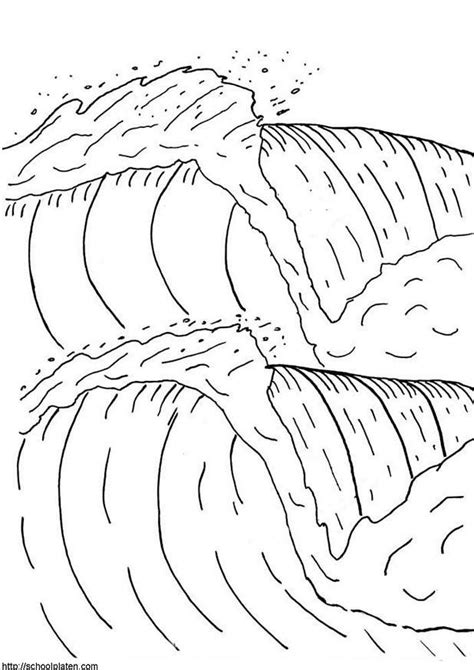 Tsunami Coloring Para Colorear Dibujos Tsunamis Wave Sketch Drawing