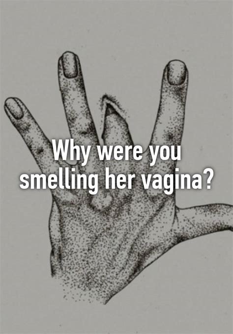 Why Were You Smelling Her Vagina