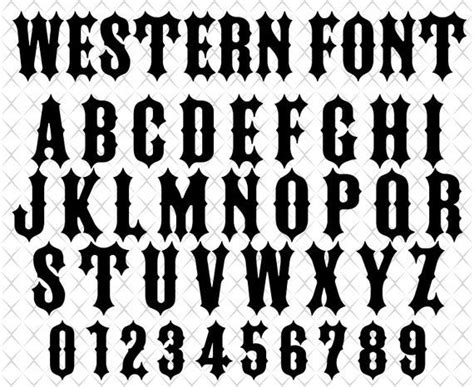 Western font svg Cowboy font svg Western alphabet letters svg | Etsy in