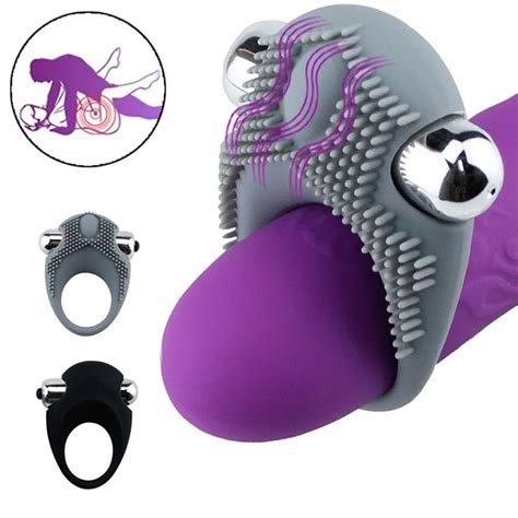 Delayed Ejaculation Penis Ring Vibrator Studs Usb Charging Silicone Cock Ring Vibrating On For