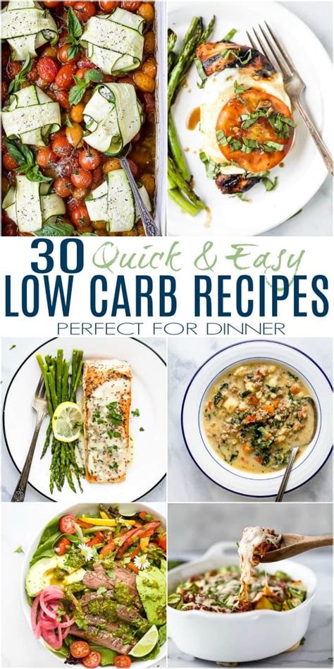 30 Quick Easy Low Carb Dinner Recipes Low Carb Recipes Keto