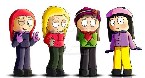 South Park The Girls By Deftriai On Deviantart