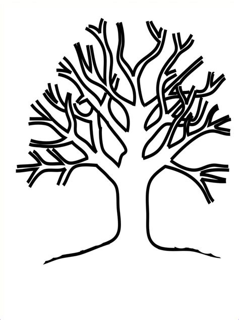 45 Beautiful Photos Of Tree without Leaves Coloring Page | Leaf