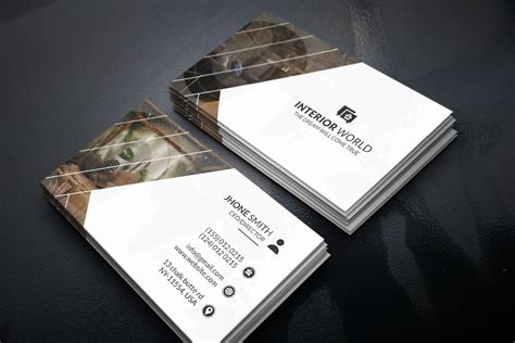 Interior Design Business Card Creative Market