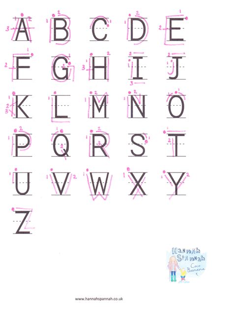 Alphabet Writing Sheet Capitals