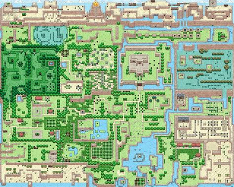 The Legend Of Zelda Links Awakening Full Map Etsy