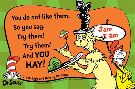 The eggs are layered point down in an earthenware crock or glass jar. Green Eggs And Ham Dr Seuss Quotes. QuotesGram