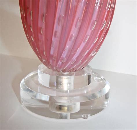 Copper sea lantern lamp by park designs with bubble glass 9.5 high. Italian Murano Glass Barbini Pink Control Bubble Table ...