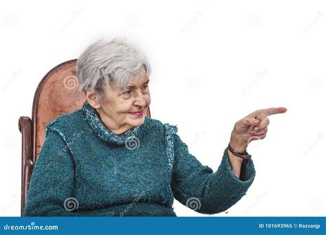 old woman fingering telegraph