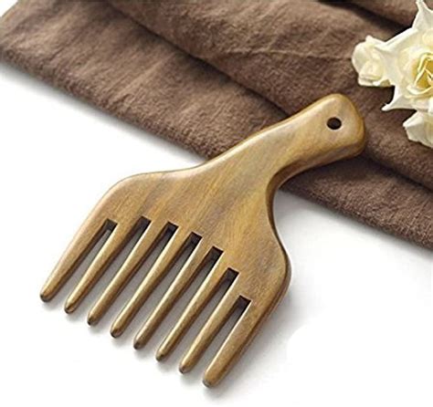 Massage Comb Wooden Comb Wide Tooth Green Sandalwood Pocket Comb Small Hair Comb Hair Brush