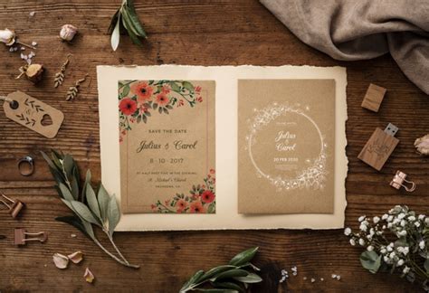 This free templates can be good for creating designers portfolio as well. Free PSD | Flat lay beautiful assortment of wedding ...